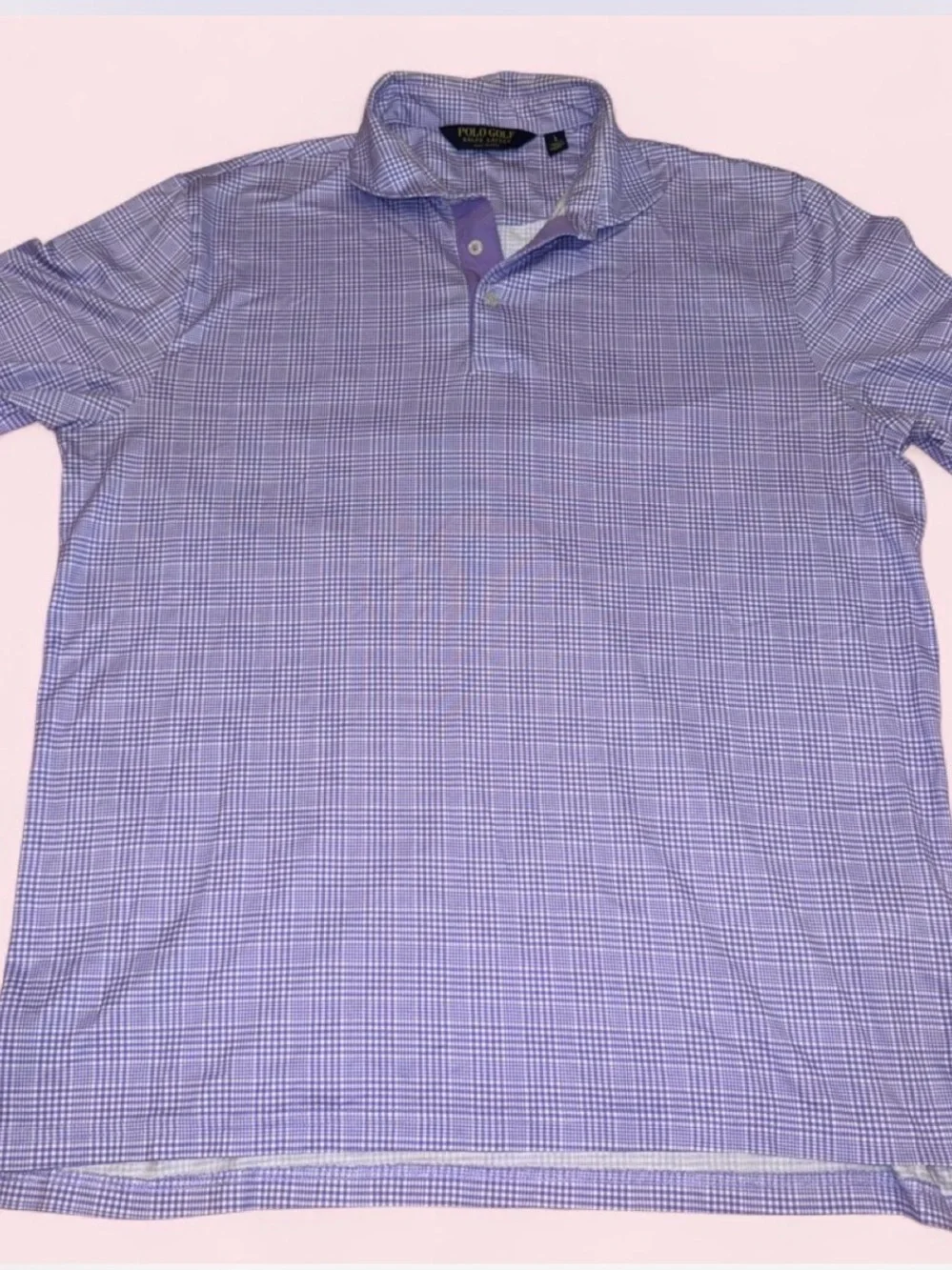 Polo Golf Ralph Lauren lavender/purple gingham polo